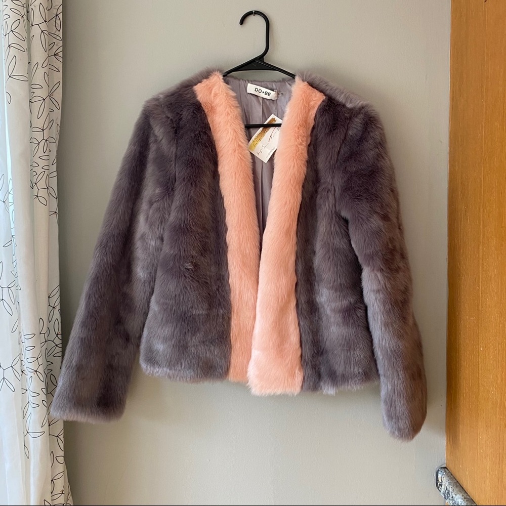 Perfect condition, NWT FAUX fur jacket
